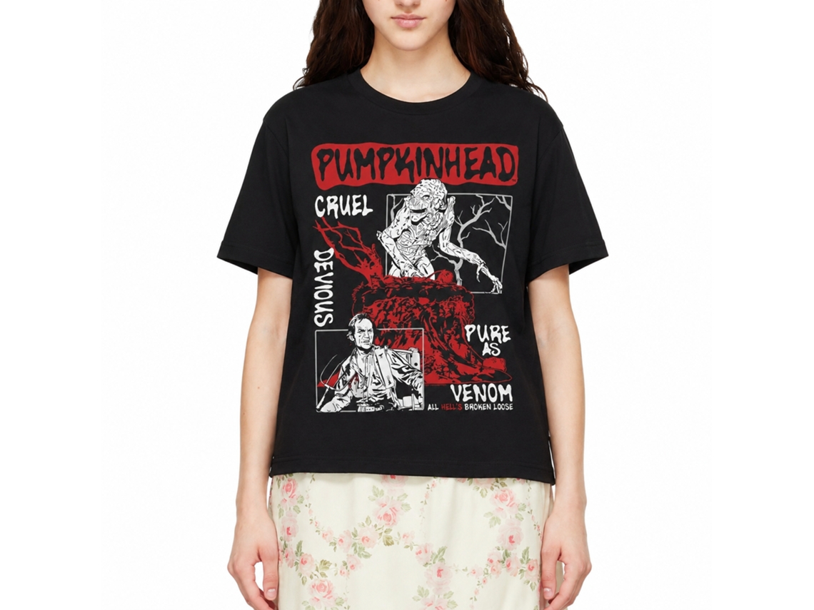 Rockinstone Pumpkinhead Movie Panels Black Adult T-shirt Size:xxl