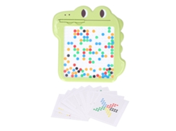 Mali quadro de Desenho Magnético com Pontos e Caneta Brinquedo Educativo para Crianças