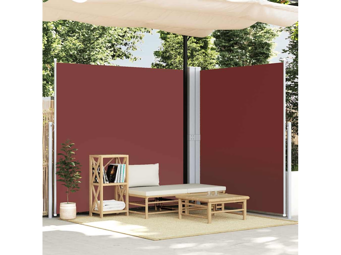 Vidaxl Toldo Lateral Retrátil 220x600 Cm Castanho