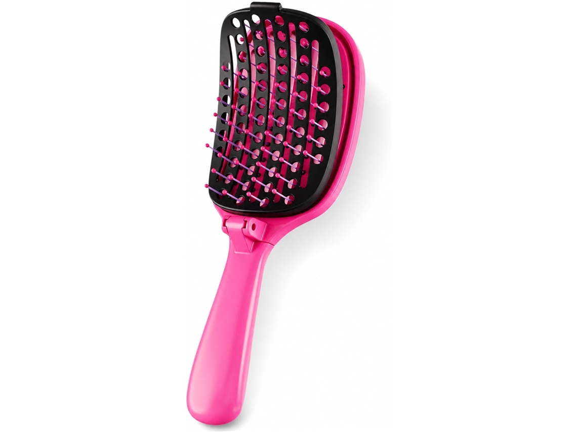 Escova De Cabelo Autolimpante E Dobrável Para Penteados Volumosos, Ideal Para Uso Doméstico E Em Viagens, Modelo 2
