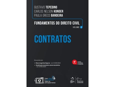 Livro Fundamentos Do Direito Civil Contratos Vol. 3 - 6 Edição 2025 De Gustavo Tepedino (português Do Brasil)
