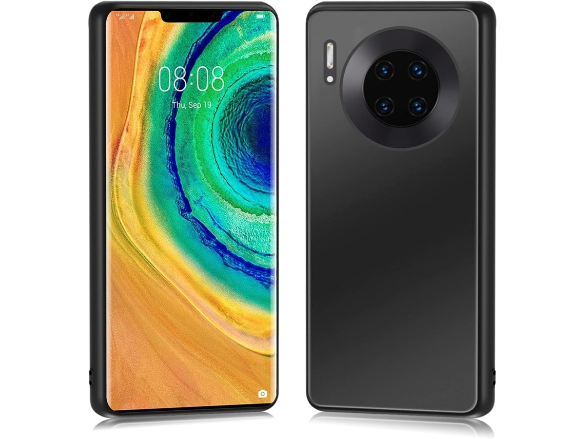 Capa Protetora Traseira Graus para Huawei Mate 30 HONGWE. Textura Macia Anti-Choque Premium Preto