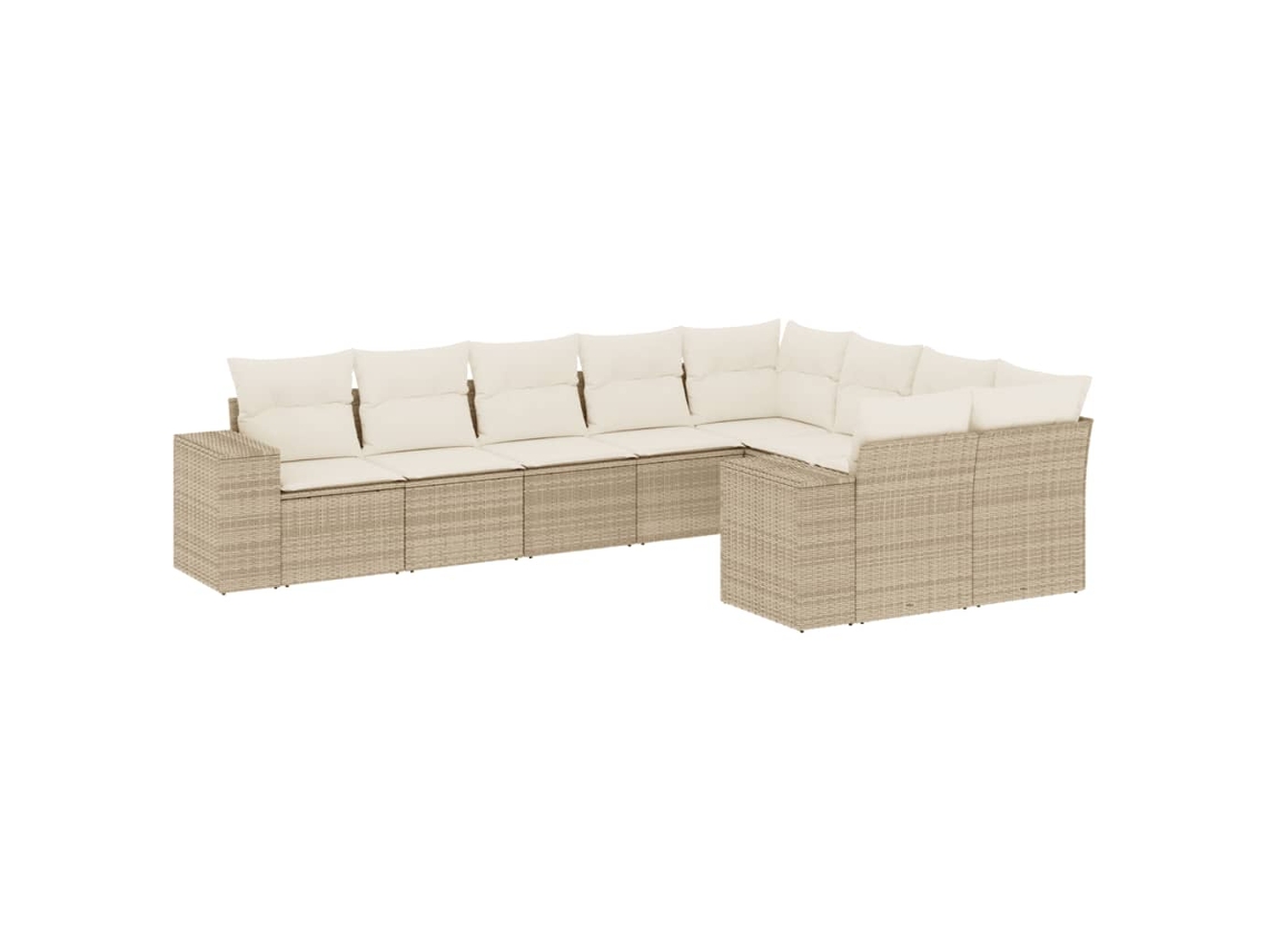 Garden Sofa Set, Garden Sofa Sets Vidaxl Bege Rattan / Vime (n/a)