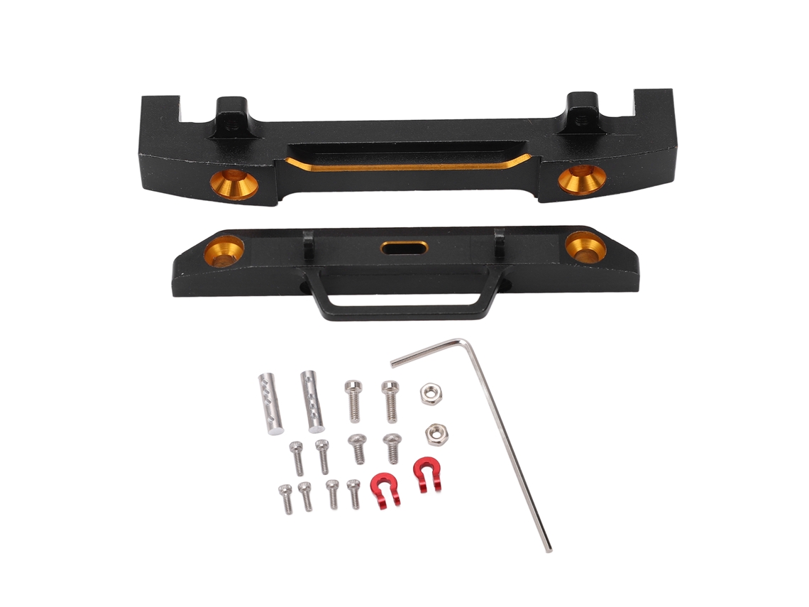 Parachoques Dianteiro E Traseiro De Liga De Alumínio Para Carro Rc Axial Scx24 1/24 Peças De Upgrade Estáveis