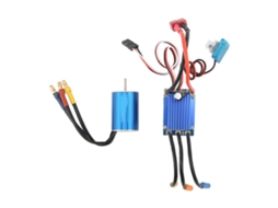Mali combo Motor Brushless 2435 4500kv e Esc 25a para Carros Rc 1/16 1/18 Traxxas Hsp Wltoys