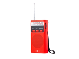 Rádio Portátil, Rádio De Bolso Analógico Fm/am Recarregável Com Lanterna.