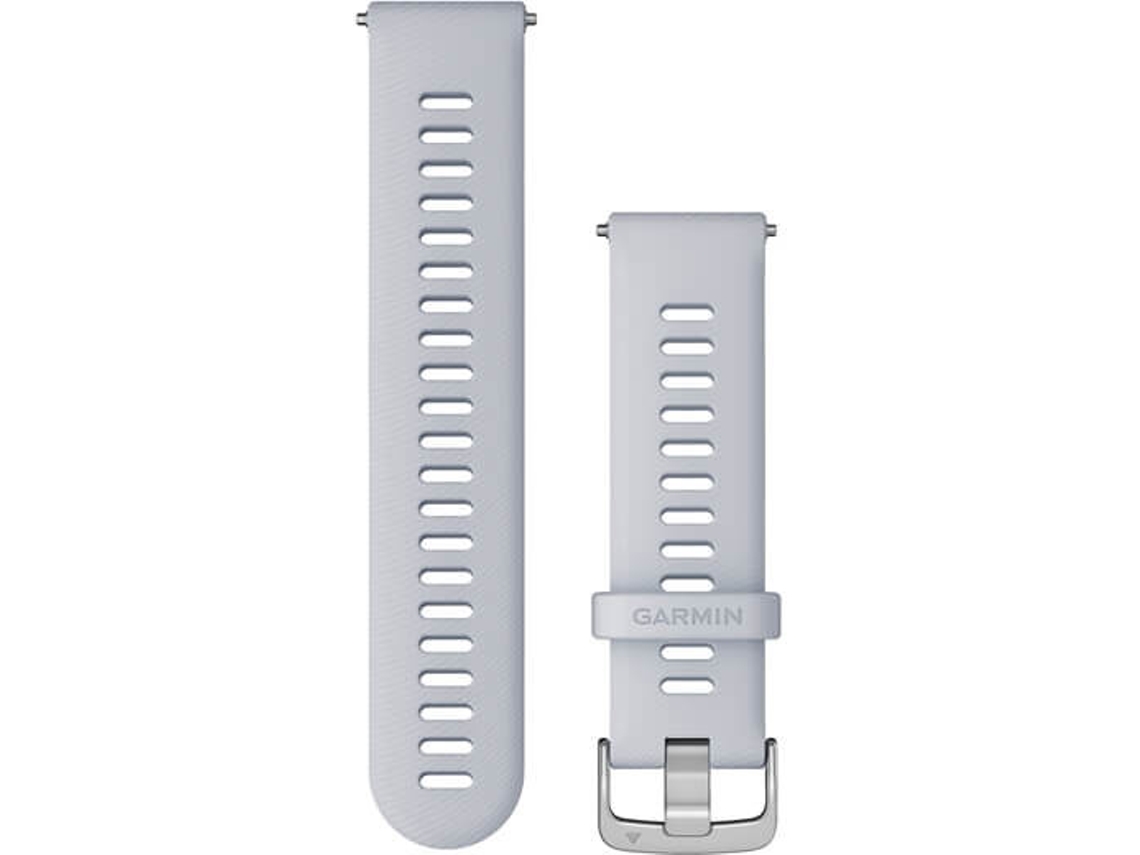 Pulseira GARMIN Desmontaje Rápido Piedra Hebilla Plateada (Branco)