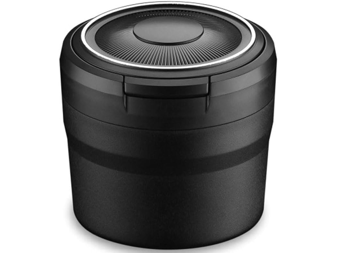 Cinzeiro Para Carro Volvo S90 2016-2024, Cinzeiro Multifuncional Removível Com Tampa E Luz, Preto.