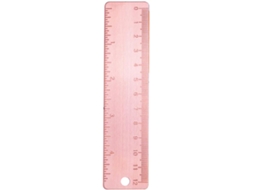 Régua de medição Stobok de 12 cm em cobre, ferramenta multifuncional para estudantes e profissionais, ideal para design digital.