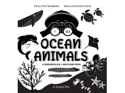Livro I See Ocean Animals Bilingual A Newborn Black amp White Baby Book (Engage Ear de Lauren Dick (Alemão - Capa Dura)