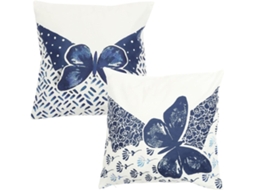 Capas de Almofada em Algodão e Linho, Decorativas Confortáveis, Conjunto 2 Peças com Estampa CHABERLU