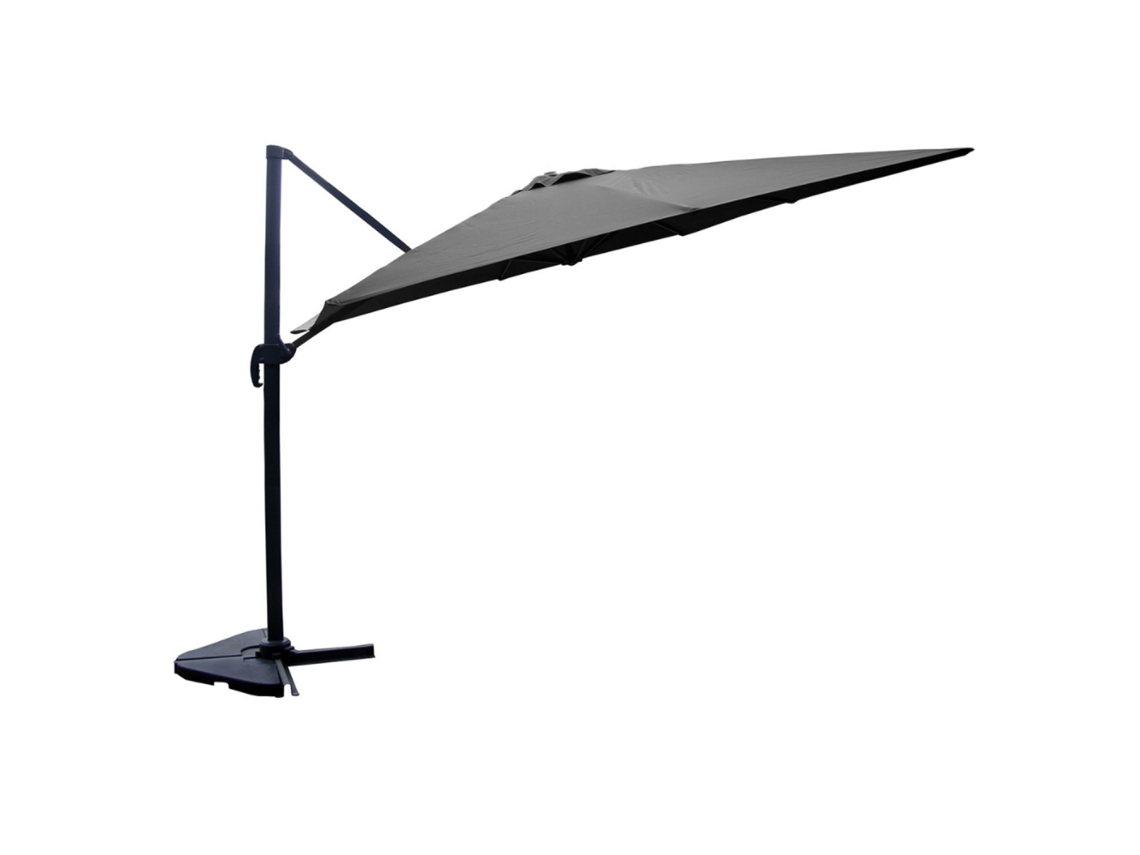 Cesare Guarda-sol  Cinza Deslocado Retangular 3 X 4 M