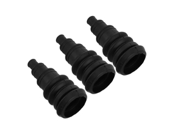 Kit Com 3 Arruelas De Borracha Pretas Para Proteção Cabos Elétricos.