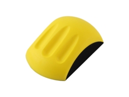 Bloco de Lixa Manual 12, 7 Cm, Lixa com Velcro, Almofada de Polimento Manual, Ferramenta de Lixamento BRILVIBERA (2 Unidades, Amarelo)