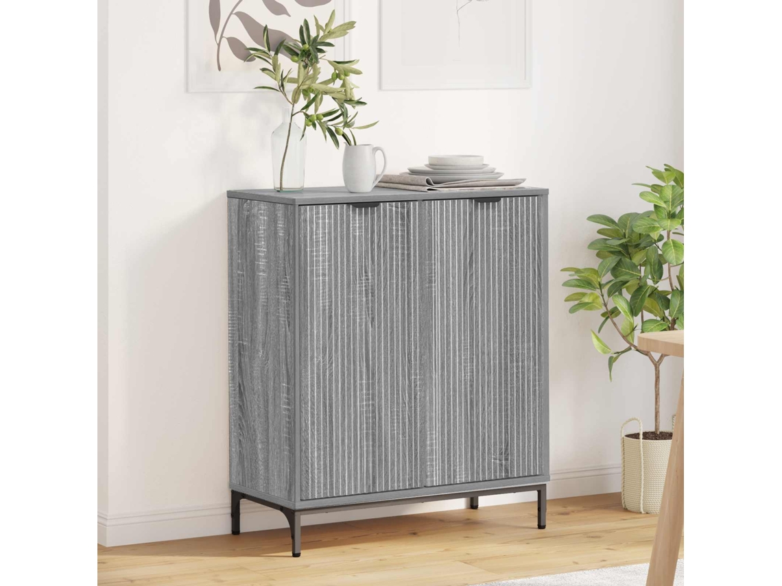Vidaxl Buffet Cinza Sonoma 69,5 X 33 X 82 Cm Derivados De Madeira