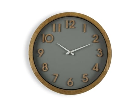 Relógio de Parede Versa 50 Cm Madeira Mdf Madeira.