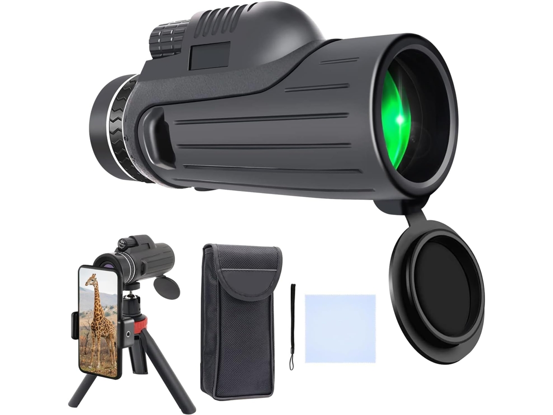 Telescópio Monocular De Alta Ampliação, Modelo Mais Recente De 2025, Para Smartphone, Compacto E À Prova D'água, Com Tripé, Ampliação De 80x100