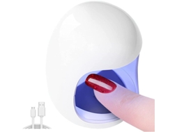 Luz Uv Mini para Unhas de Gel, Lâmpada de Ovo Fofa, Lâmpada Uv Profissional para Arte de Unhas