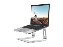 Lurelia Suporte Para Portátil Ajustável, Ergonómico, Com Ventilação, Em Liga De Alumínio, Para 10 A 15,6 Polegadas, Em Prateado