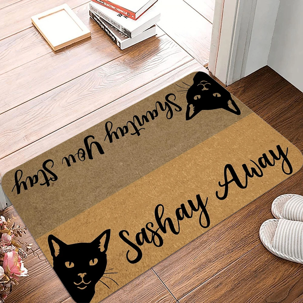 Tapete De Porta Divertido Com Tema De Gato (estilo 4, 40x60cm), Decoração Para Casa.