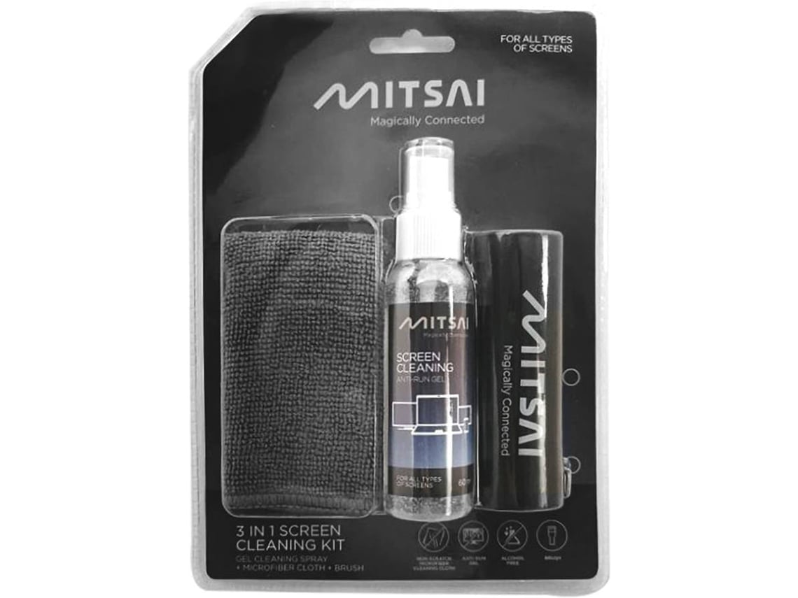 Kit de Limpeza de Ecrã MITSAI 3 em 1 (Outlet Caixa Aberta - 60ML)