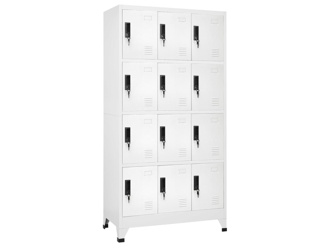 Vidaxl Cacifo Aço 90x45x180 Cm Branco