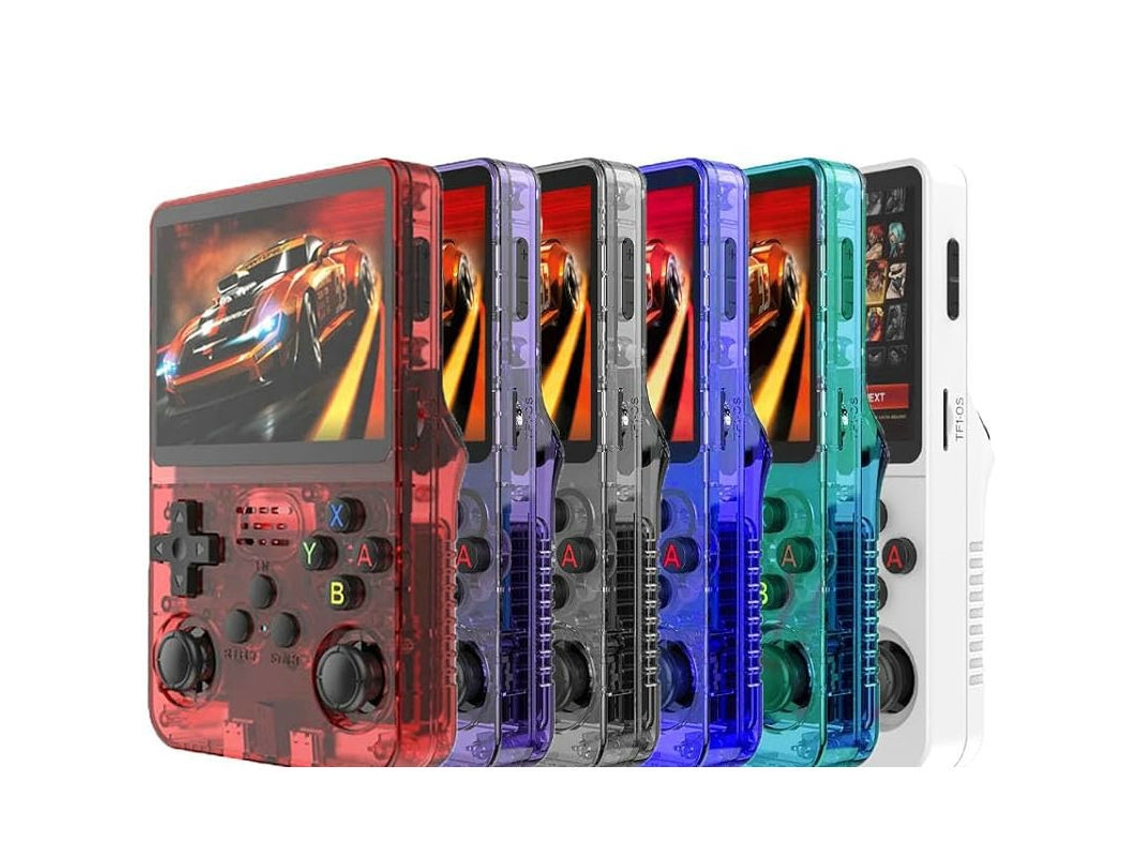 Console retrô com Bluetooth, branca, sem memória