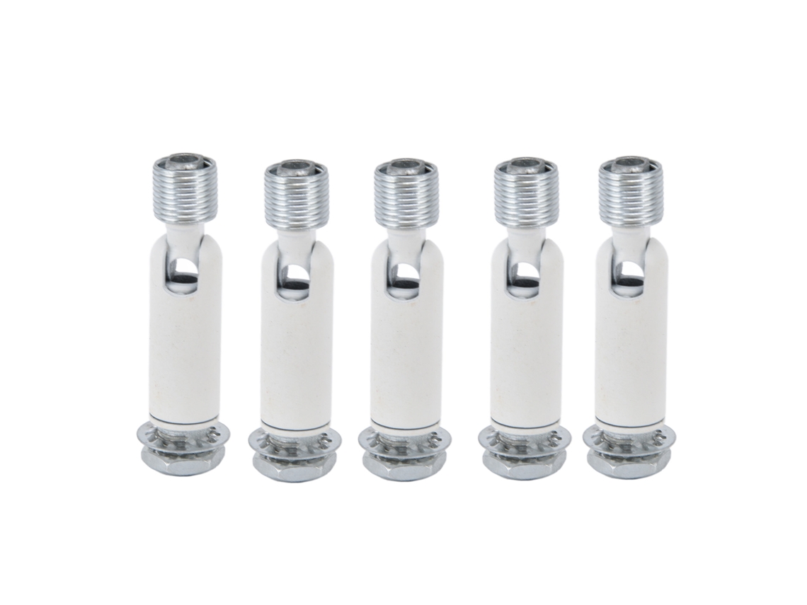 2026 5 Peças Adaptador de Teto Inclinado M10 para Lâmpada Pendente Candelabro Acessórios de Suspensão Branco