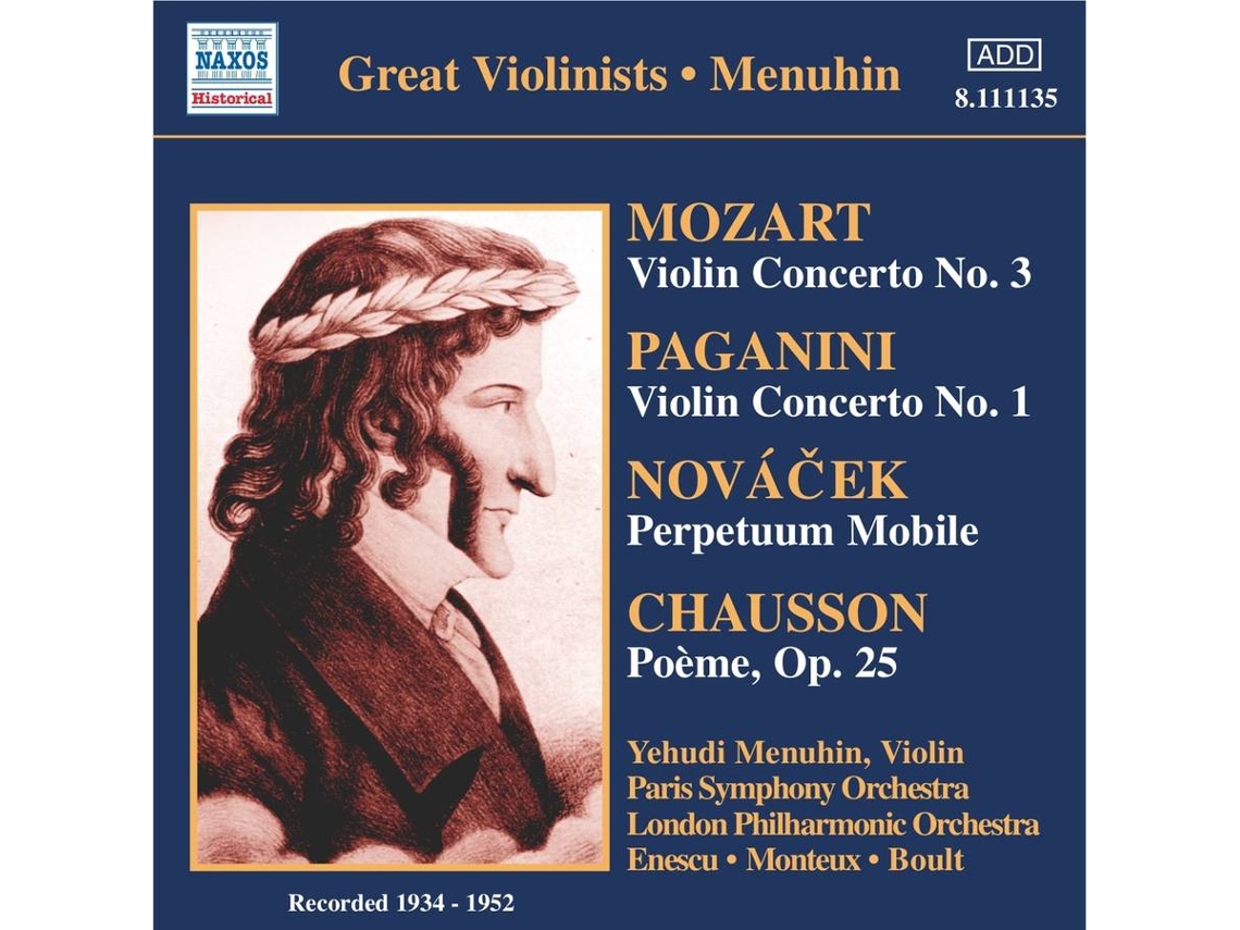CD Menuhin,Yehudi/LPO/+ - Violinkonzerte (1CD)