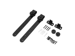 Laxiscreed Ferragens Para Porta De Celeiro Com Trilho Deslizante, Kit Com Rodas De Suspensão Para Armários De 4 Furos