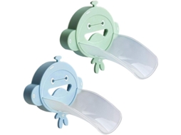 Extensor De Grifo Infantil Em Forma De Macaco, 2 Peças, Silicone E Pp, Para Piças De Banheiro
