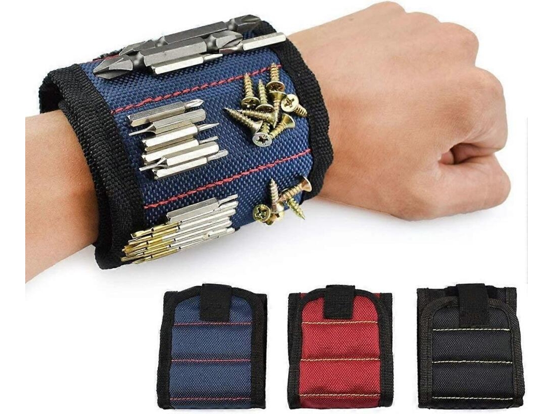 Pulseiras Magnéticas Getit Com 10 Ímãs Potentes, Compatíveis Com Ferramentas, Pregos E Parafusos(azul)