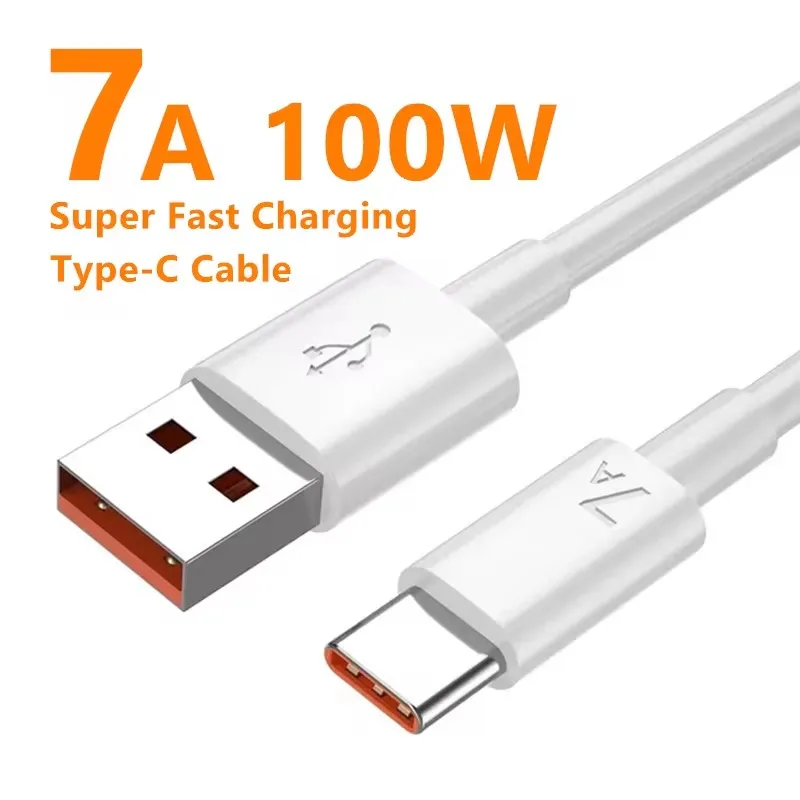 Cabo Usb Tipo C De Carregamento Super Rápido (0,25 M) 7 A 100 W