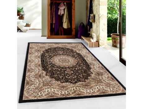 Kashmir Ardahan Tapete Pelo Curto Retangular 300x400cm Preto