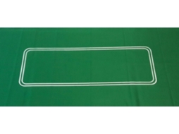 Tapete De Poker Hot Sports Toys, Oval, Em Feltro Verde, 93x182cm, Estilo Cassino.