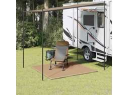 Vidaxl Tapete De Campismo Para Tenda 200x200 Cm Cinzento-acastanhado