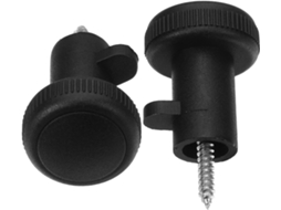 Conjunto De 2 Puxadores Pretos Plástico Para Portas Correr Vidro, Com Design Ergonômico E Fácil Operação Para Portas