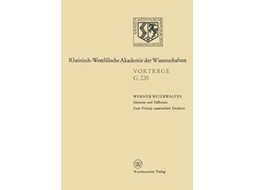 Livro Identitat Und Differenz. Zum Prinzip Cusanischen Denkens De Werner Beierwaltes (alemão)