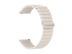 Pulseira de silicone bicolor com data magnética para Huawei GT6 GT5, compatível com smartwatches Samsung, Starlight