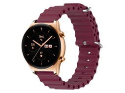 Pulseira De Silicone De Cor Sólida Estilo Oceano Para Relógio For Honor Gs 3 De 22 Mm