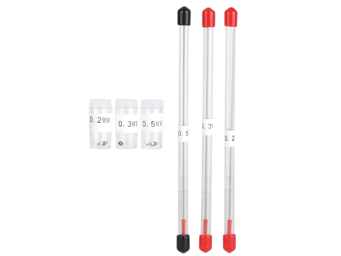 Agulhas De Reposição Aerógrafo Bico 0.2/0.3/0.5mm Peças Reposição