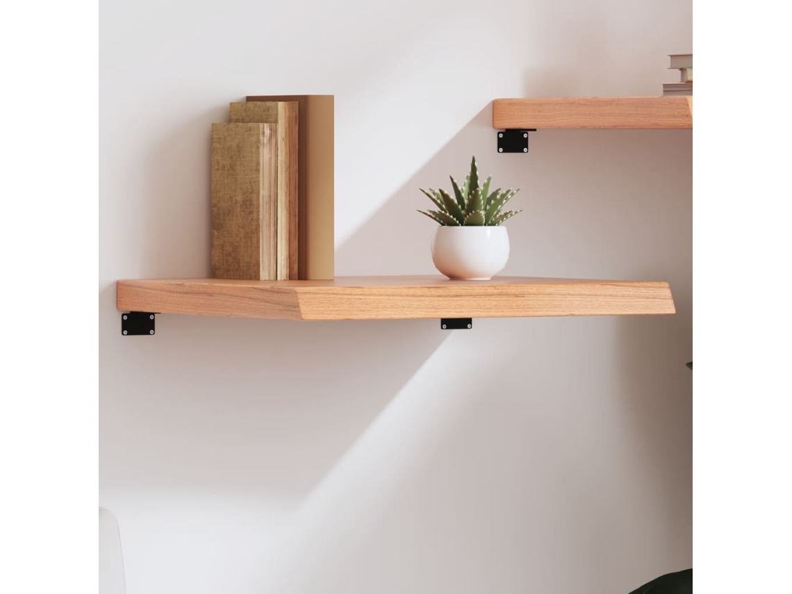 Vidaxl Prateleira De Parede 60x60x(2-6) Cm Carvalho Tratado Castanho