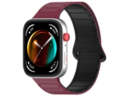 Pulseira De Relógio De Silicone Bicolor Com Pulseira Magnética Forte Para Huawei Watch Fit 3