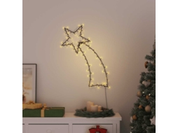 Vidaxl Luzes De Natal Silhueta Estrela Cadente 115 Leds Branco Quente