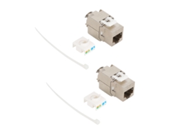 Módulo De Rede (tipo De Trava Sem Ferramenta Gigabit) 2un Conector Fêmea Cat6