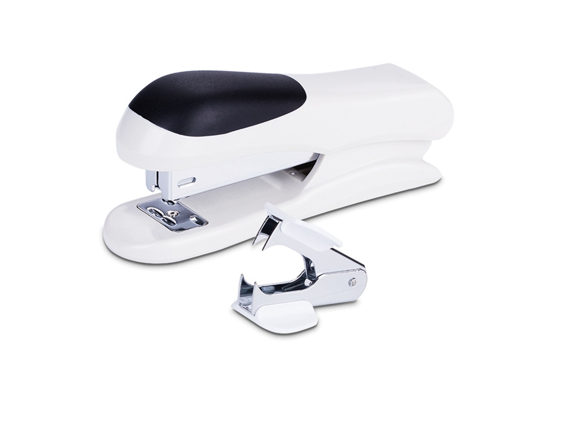 Grapadora Manual Compacta com Extração de Pregos para Escritório Máquina de Engrapajar Folhas de Papel para Pregos Número 12
