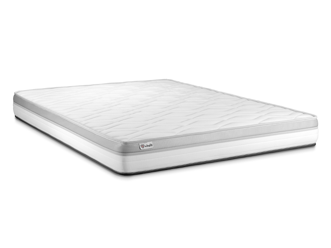 Conjunto Vital Relax 130 X 200 Cm Somier Kit Branco