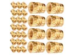 Porcas De Latão Recartilhadas M3 X 4,6 5,69 Mm, 100 Unidades, Padrão