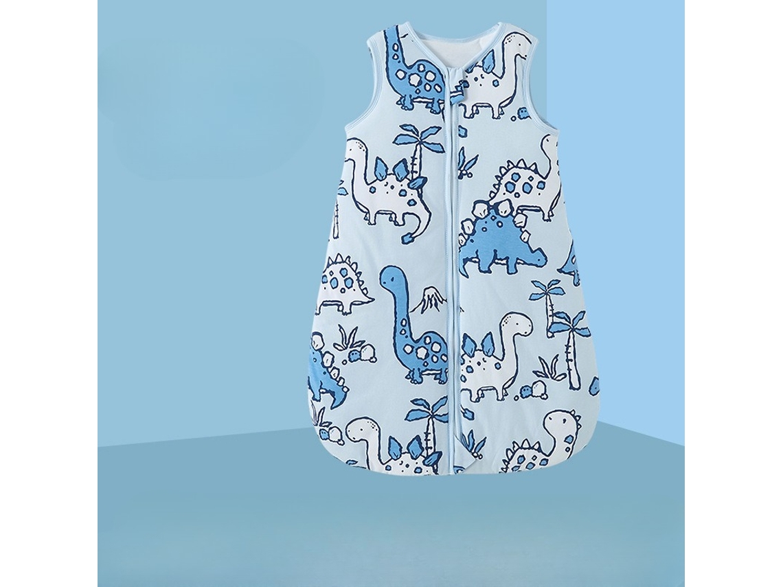 Saco de dormir de algodão para bebê 3-12 meses Date Duplo L Azul-branco Panoona