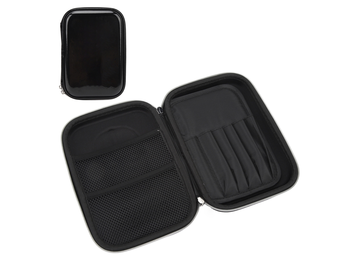 Bolsa De Armazenamento Para Dardos Pu E Metal Preta Portátil Com Acesso Fácil E Organização Prática
